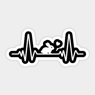 Rabbit Heartbeat Sticker